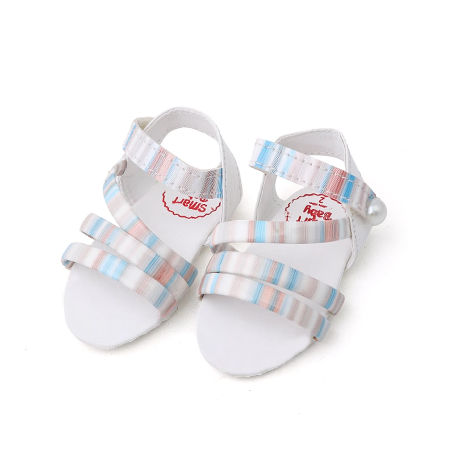 Newborn Girls Sandle Multi Step - Off White, Newborn Caps, Shoes & Socks, Chase Value, Chase Value