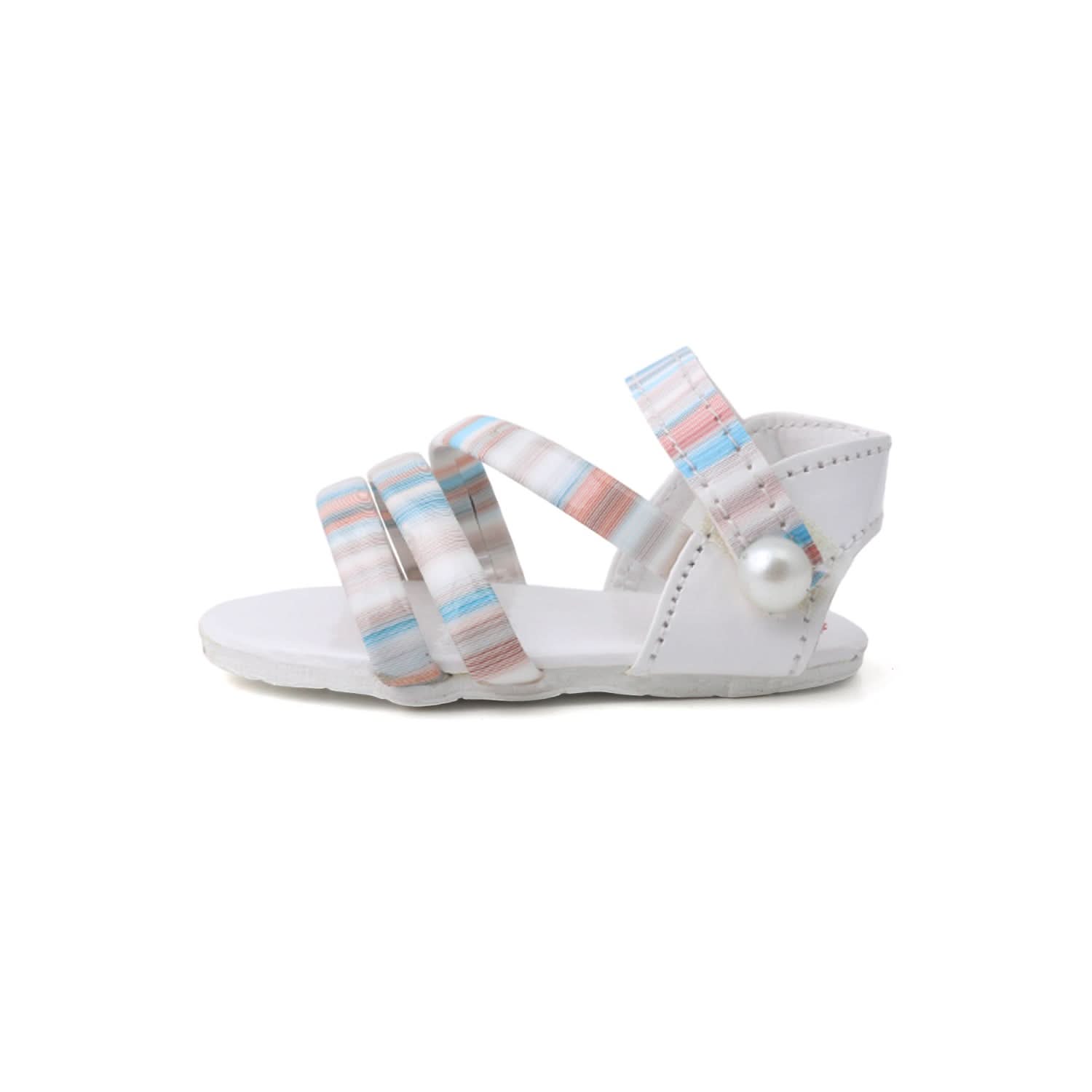 Newborn Girls Sandle Multi Step - Off White, Newborn Caps, Shoes & Socks, Chase Value, Chase Value