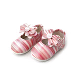 Newborn Girls Pumpy Multi Tie - Peach, Newborn Caps, Shoes & Socks, Chase Value, Chase Value