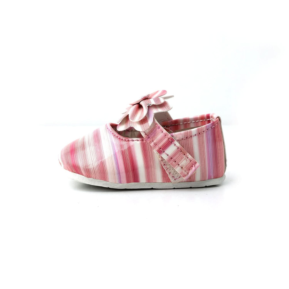 Newborn Girls Pumpy Multi Tie - Peach, Newborn Caps, Shoes & Socks, Chase Value, Chase Value