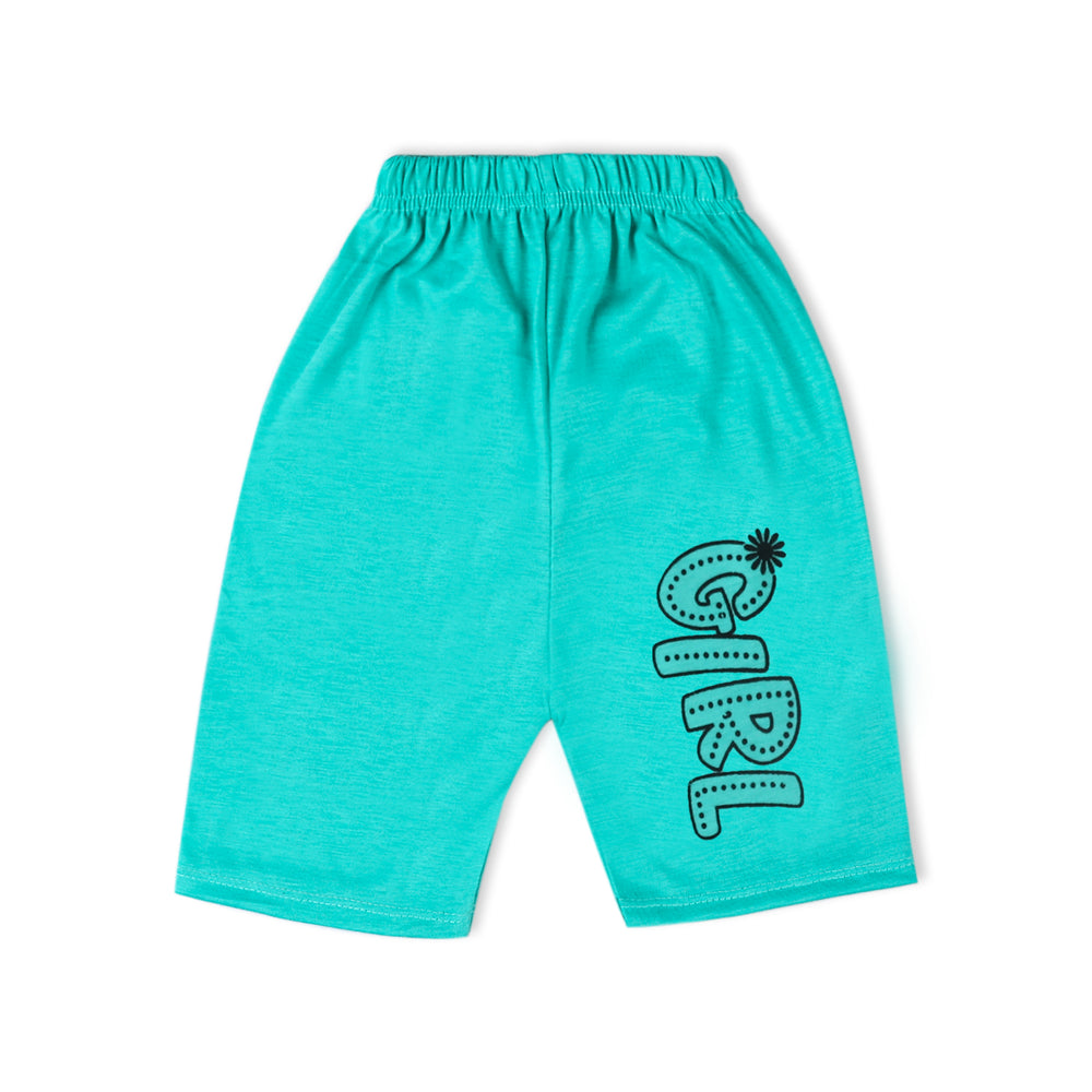 Valuable Girls Half Sleeves Suit - Cyan, Girls Suits, Chase Value, Chase Value