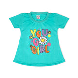 Valuable Girls Half Sleeves Suit - Cyan, Girls Suits, Chase Value, Chase Value