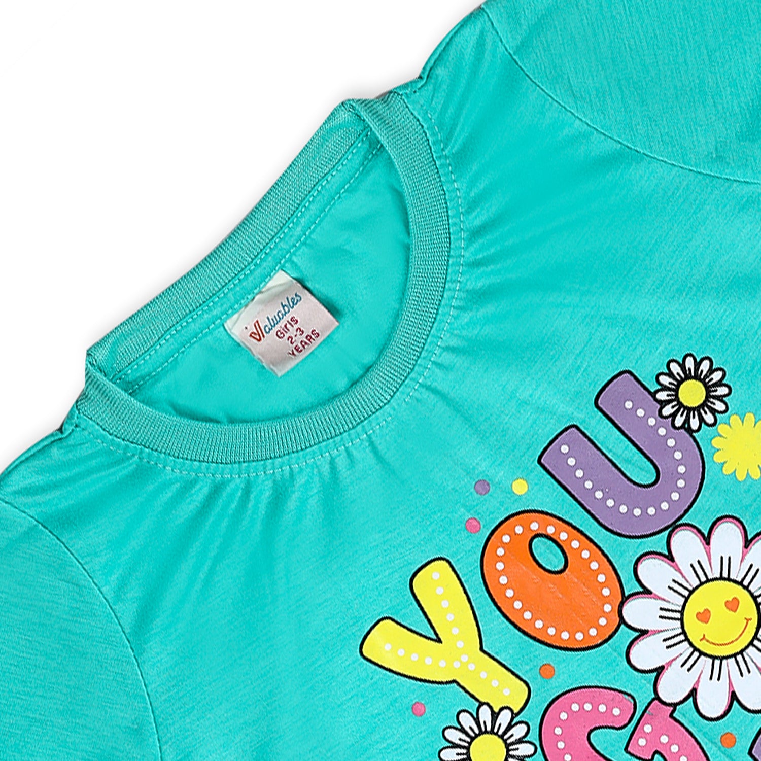 Valuable Girls Half Sleeves Suit - Cyan, Girls Suits, Chase Value, Chase Value