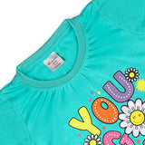 Valuable Girls Half Sleeves Suit - Cyan, Girls Suits, Chase Value, Chase Value