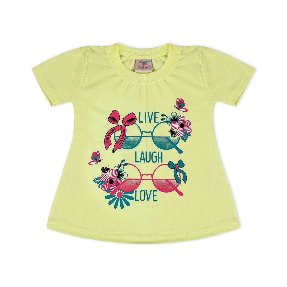 Valuable Girls Half Sleeves Suit - Yellow, Girls Suits, Chase Value, Chase Value
