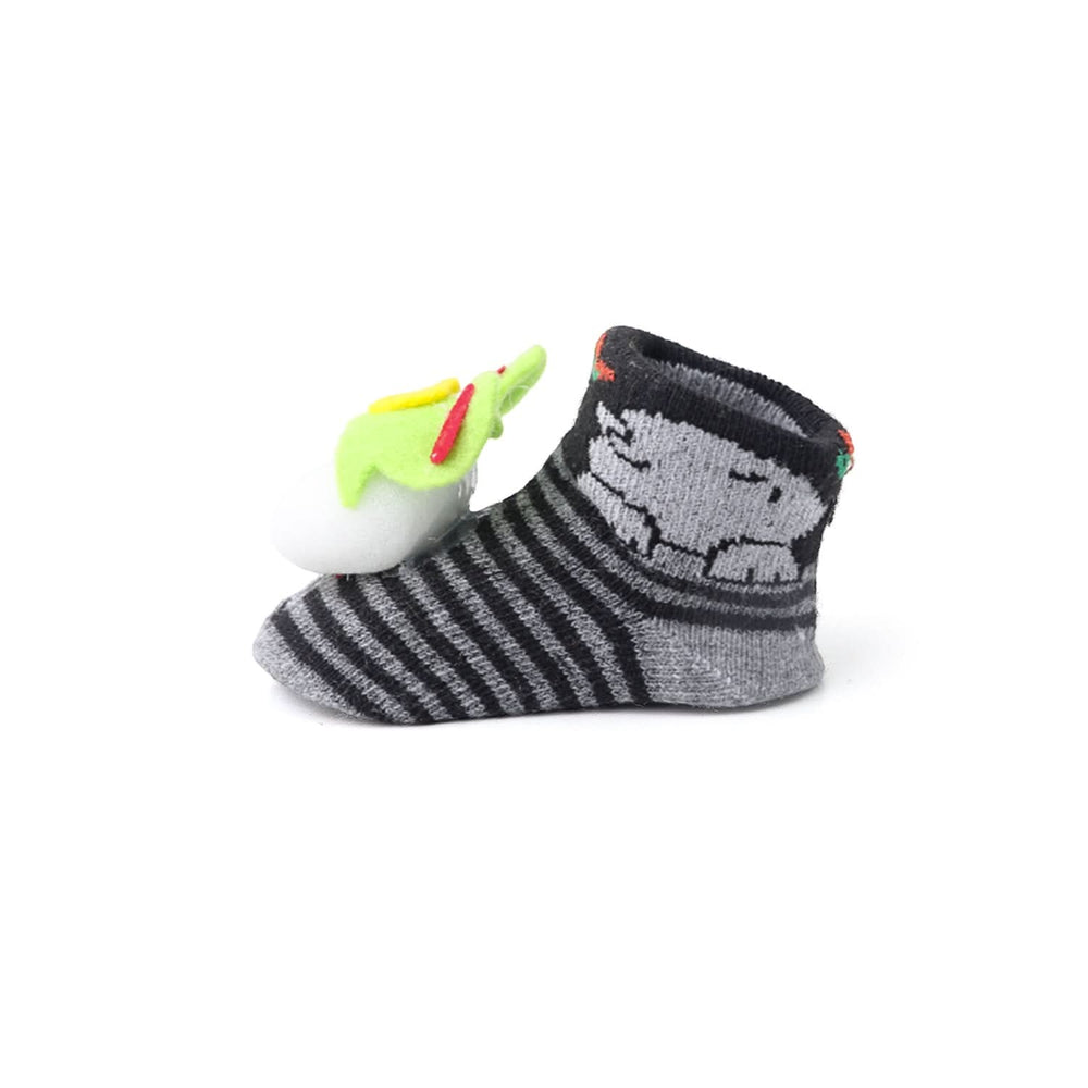 Baby Socks Booties Color Cartoon - Black, Newborn Caps, Shoes & Socks, Chase Value, Chase Value