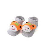 Baby Socks Booties Color Cartoon - Grey, Newborn Caps, Shoes & Socks, Chase Value, Chase Value