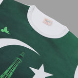 Valuable Girls Independence Day Half Sleeves T-Shirt - Green & White, Girls T-Shirts, Chase Value, Chase Value