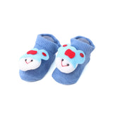 Baby Socks Booties Color Cartoon - Blue, Newborn Caps, Shoes & Socks, Chase Value, Chase Value