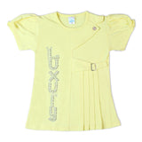 Girls Tight Half Sleeves Suit - Yellow, Girls Suits, Chase Value, Chase Value