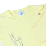 Girls Tight Half Sleeves Suit - Yellow, Girls Suits, Chase Value, Chase Value
