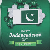 Valuable Girls Independence Day Half Sleeves T-Shirt - Green & White, Girls T-Shirts, Chase Value, Chase Value