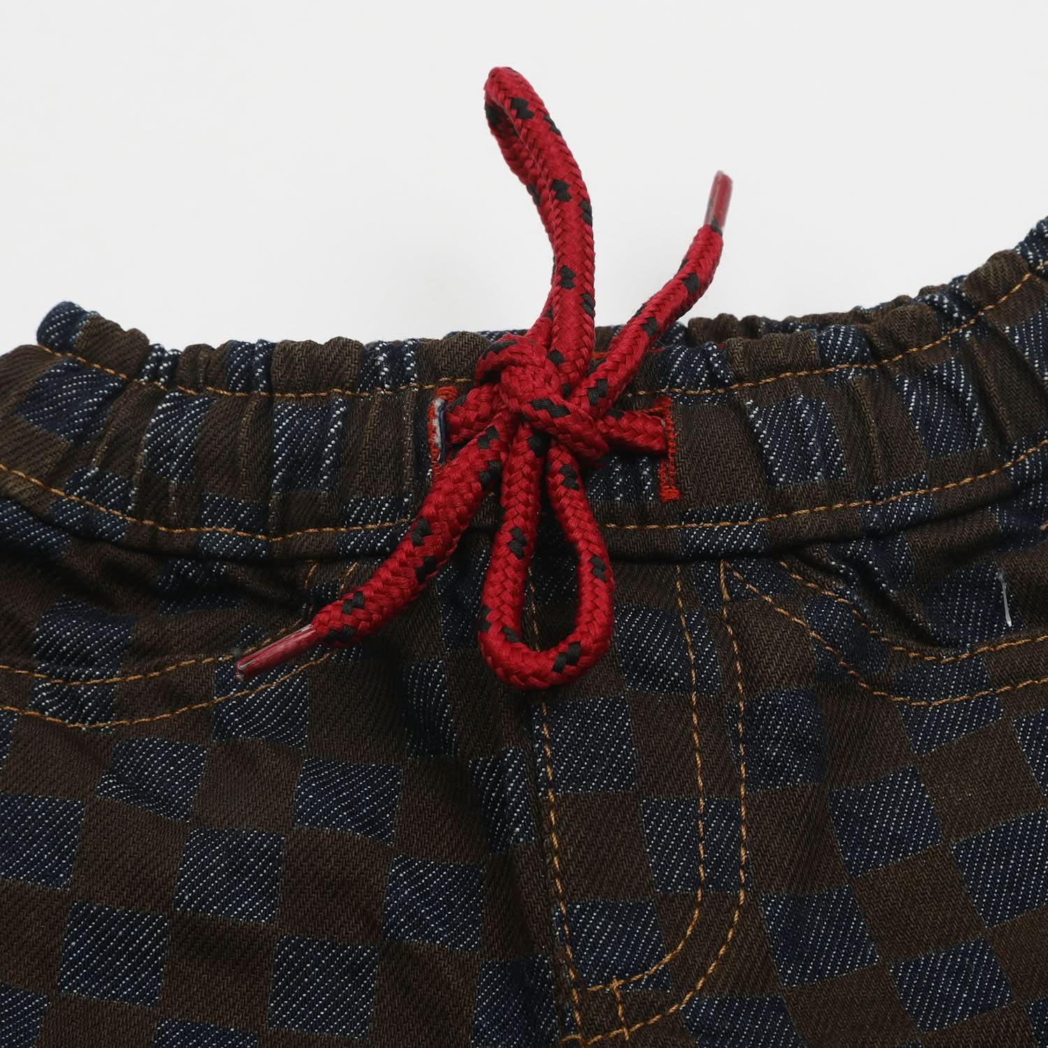 Boys Denim Short - Brown & Blue, Boys Shorts, Chase Value, Chase Value