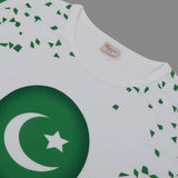 Valuable Girls Independence Day Half Sleeves T-Shirt - Green & White, Girls T-Shirts, Chase Value, Chase Value