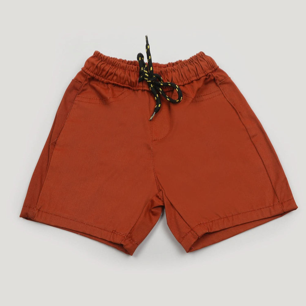 Boys Cotton Short - Rust, Boys Shorts, Chase Value, Chase Value