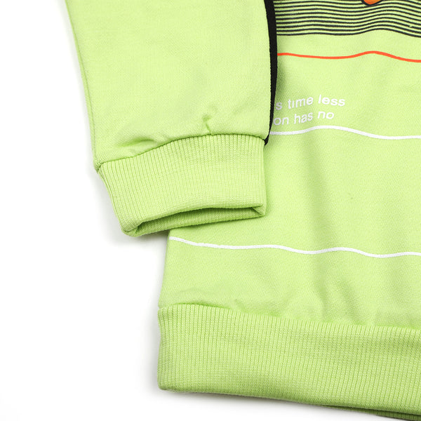 Boys Full Sleeves 2Pcs Suits - Light Green