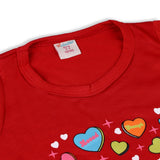 Valuable Girls Half Sleeves Suit - Red, Girls Suits, Chase Value, Chase Value