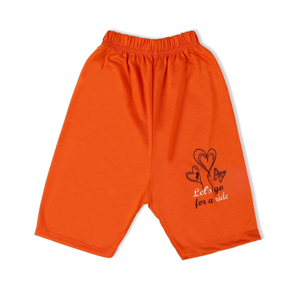 Valuable Girls Half Sleeves Suit - Orange, Girls Suits, Chase Value, Chase Value