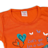 Valuable Girls Half Sleeves Suit - Orange, Girls Suits, Chase Value, Chase Value