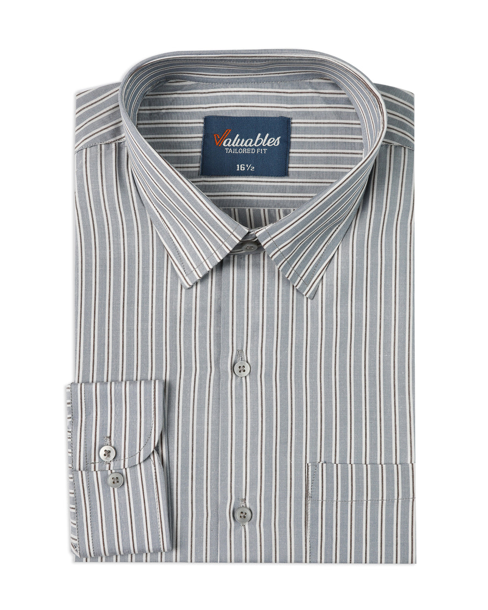 Valuables Men's Stripe Formal Shirt, Men's Shirts, Valuables, Chase Value