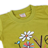 Valuable Girls Half Sleeves Suit - Olive Green, Girls Suits, Chase Value, Chase Value