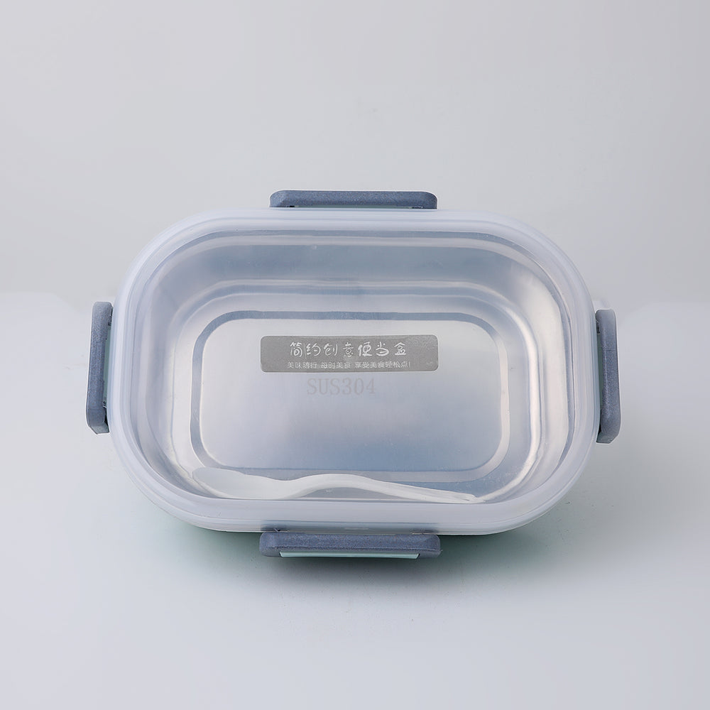 Stainless Steel Lunch Box - Cyan, Tiffin Boxes & Bottles, Chase Value, Chase Value