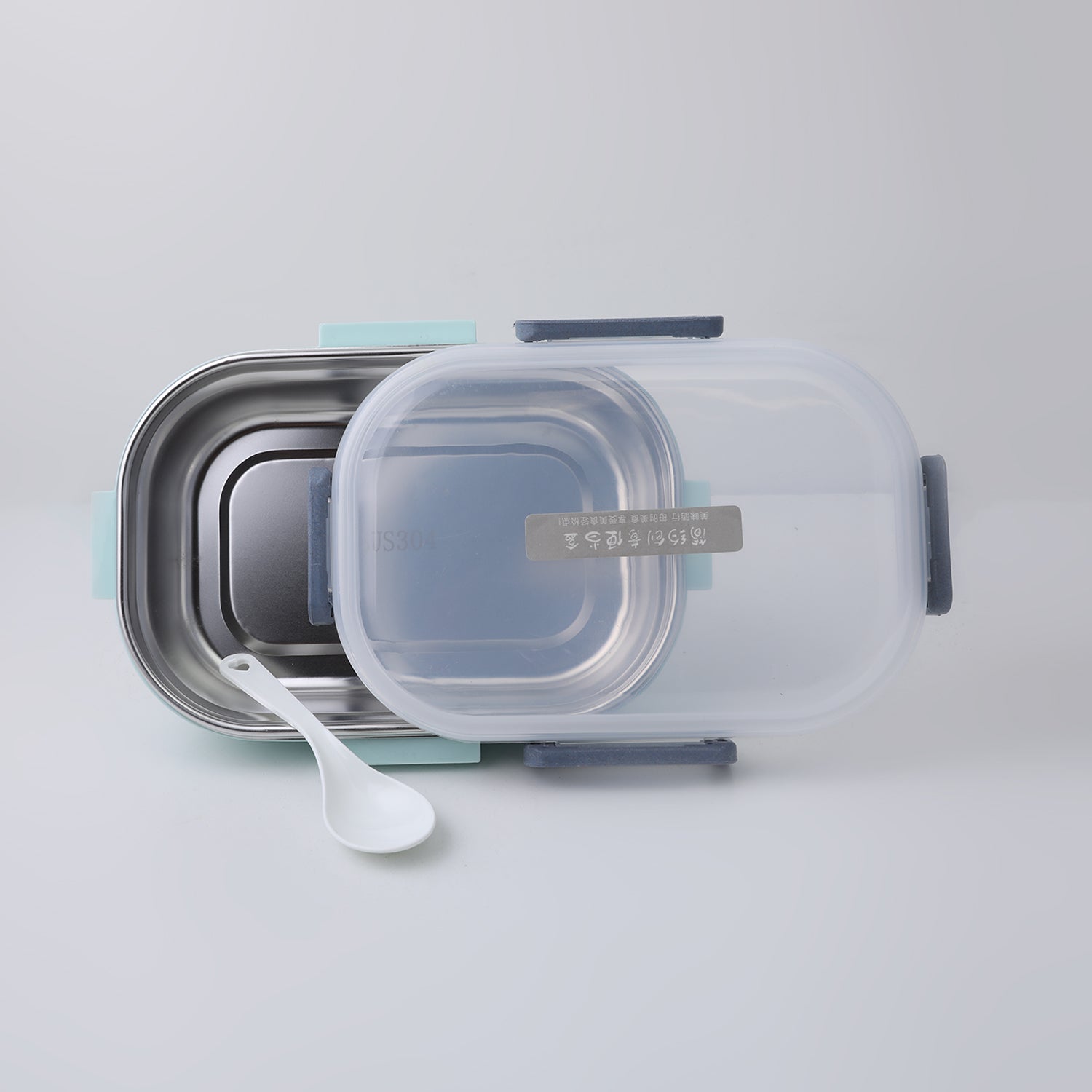 Stainless Steel Lunch Box - Cyan, Tiffin Boxes & Bottles, Chase Value, Chase Value