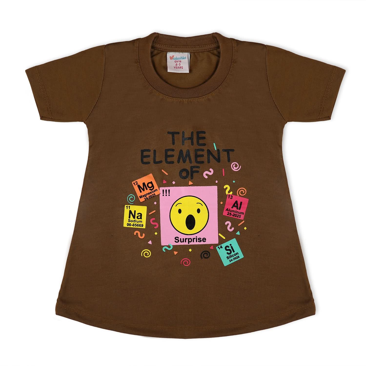 Valuable Girls Half Sleeves Suit - Brown, Girls Suits, Chase Value, Chase Value