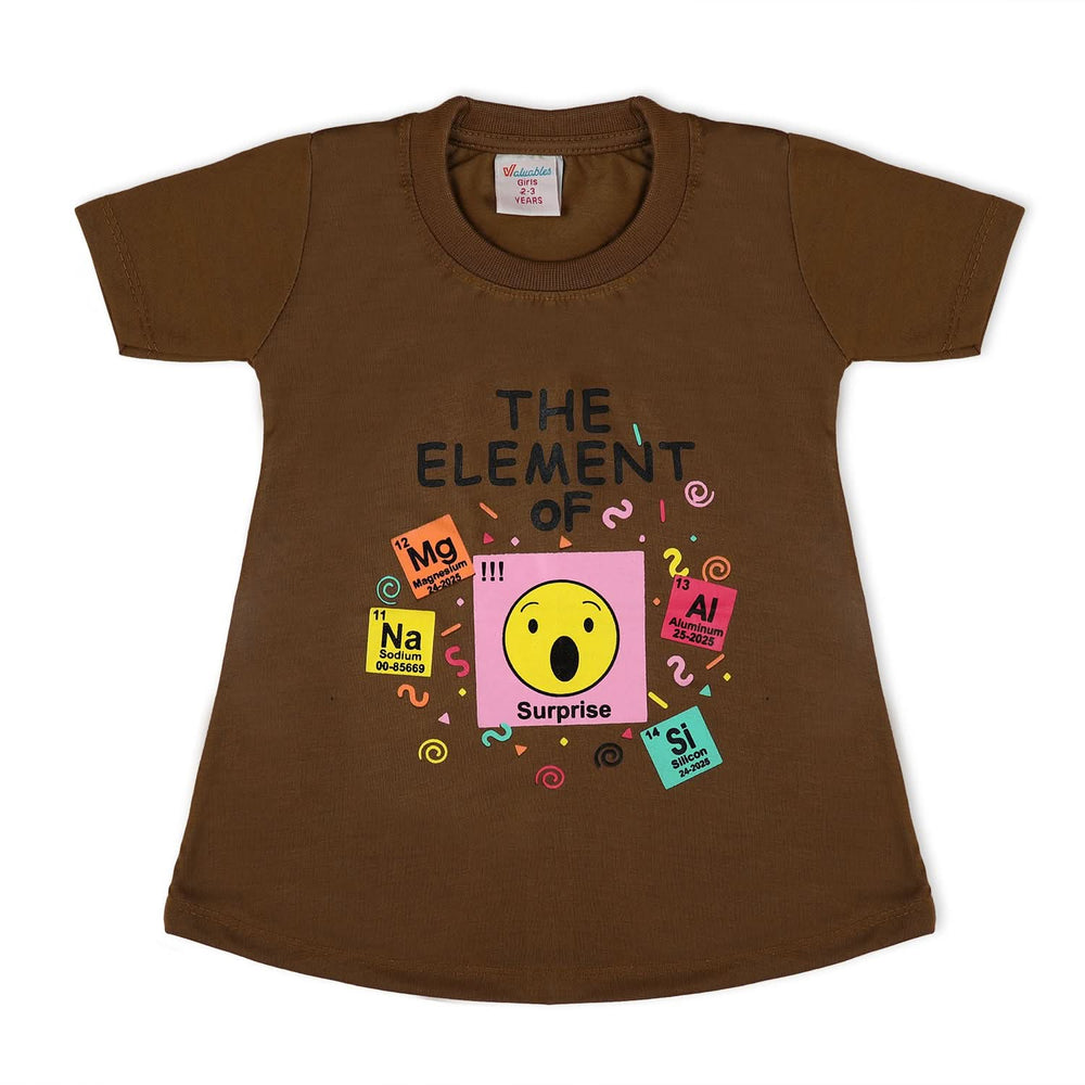 Valuable Girls Half Sleeves Suit - Brown, Girls Suits, Chase Value, Chase Value
