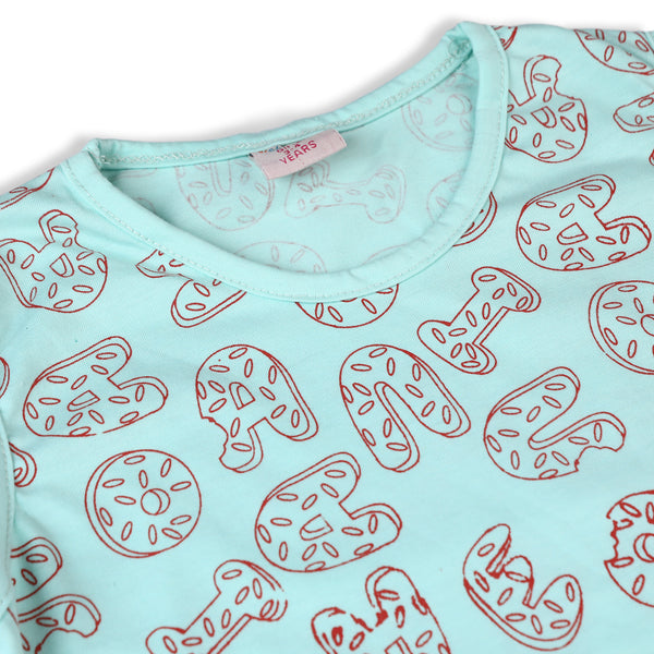 Valuable Girls Sando Suit - Cyan