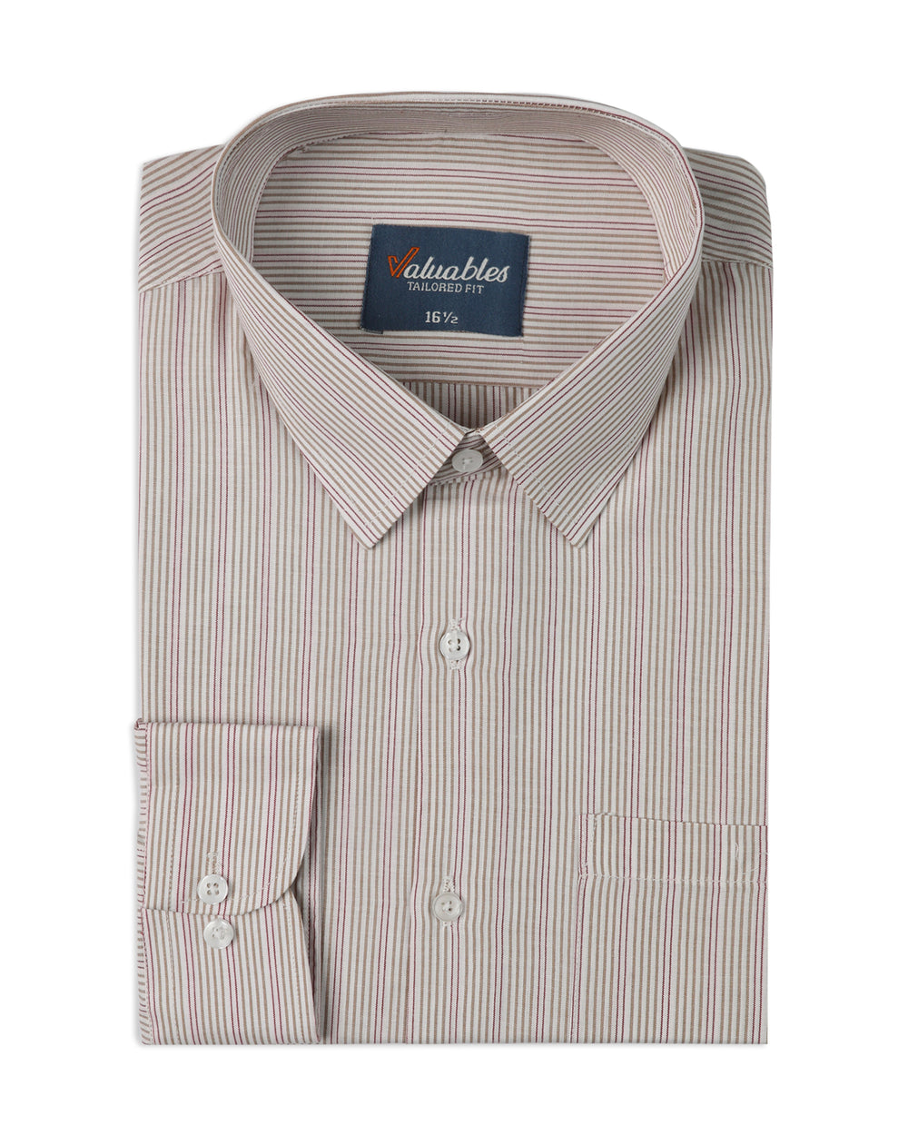 Valuables Men's Stripe Formal Shirt, Men's Shirts, Valuables, Chase Value