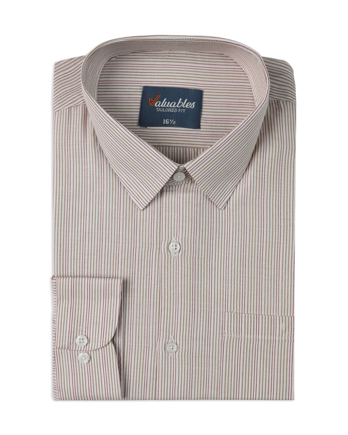 Valuables Men's Stripe Formal Shirt, Men's Shirts, Valuables, Chase Value