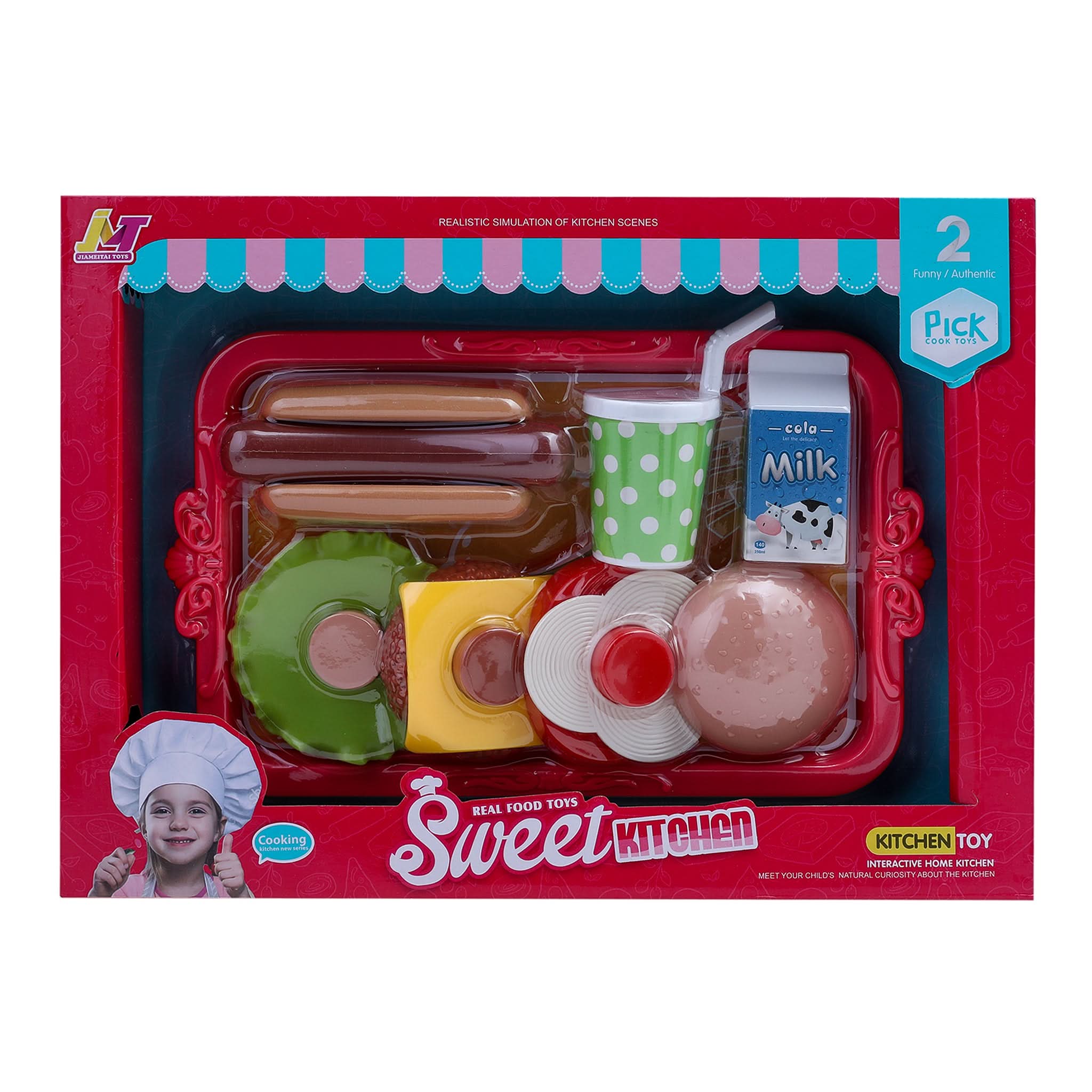Artificial Food Toy For Kids - Multi Color, Kids Cosmetic & Kitchen Sets, Chase Value, Chase Value