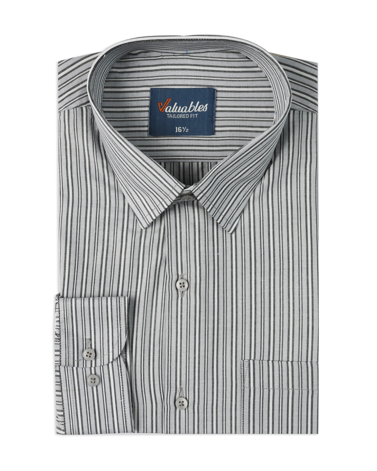 Valuables Men's Stripe Formal Shirt, Men's Shirts, Valuables, Chase Value