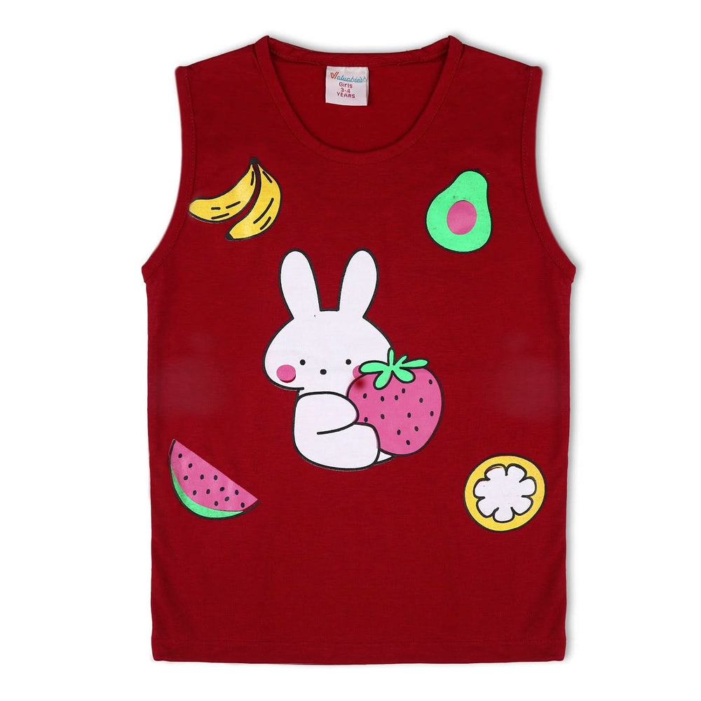 Valuable Girls Sando Suit - Maroon, Girls Suits, Chase Value, Chase Value
