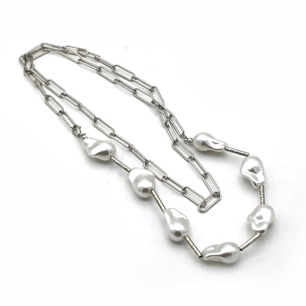Women's Fancy Mala Set - Silver