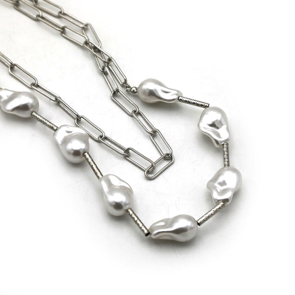 Women's Fancy Mala Set - Silver