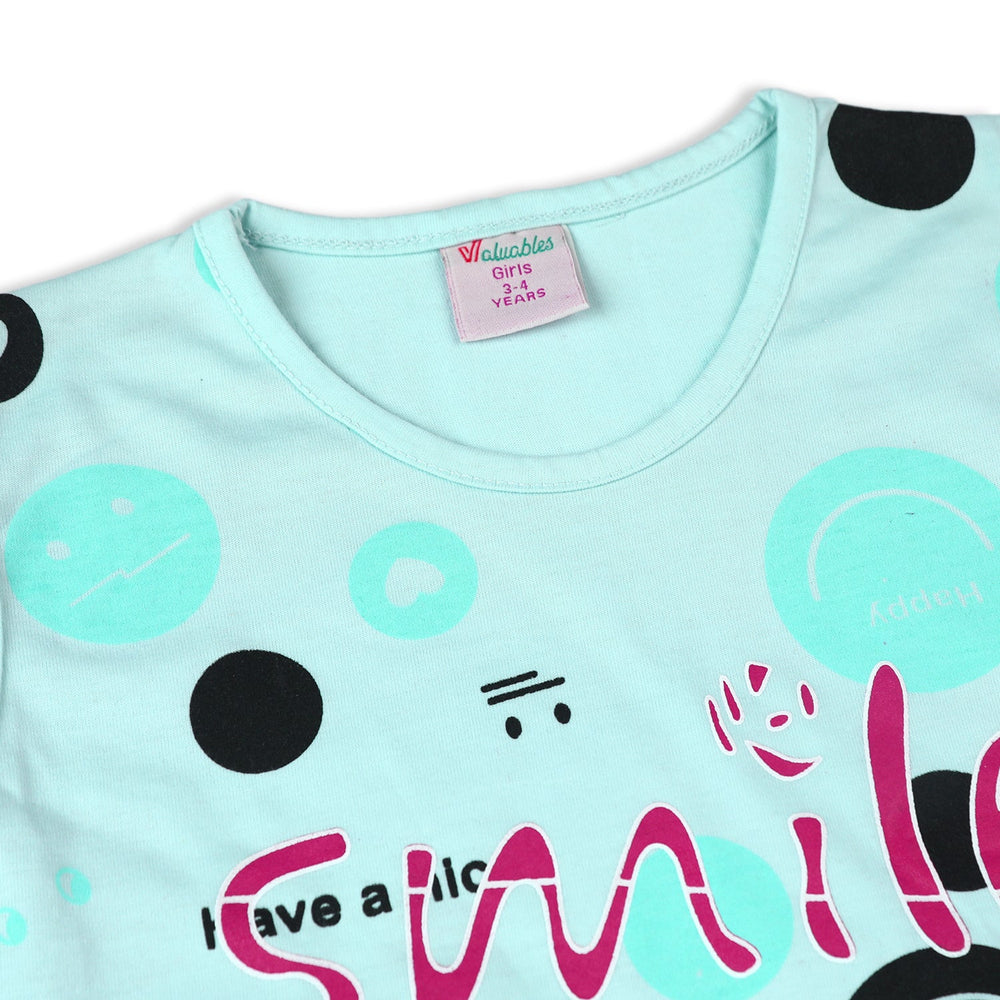 Valuable Girls Sando Suit - Cyan, Girls Suits, Chase Value, Chase Value