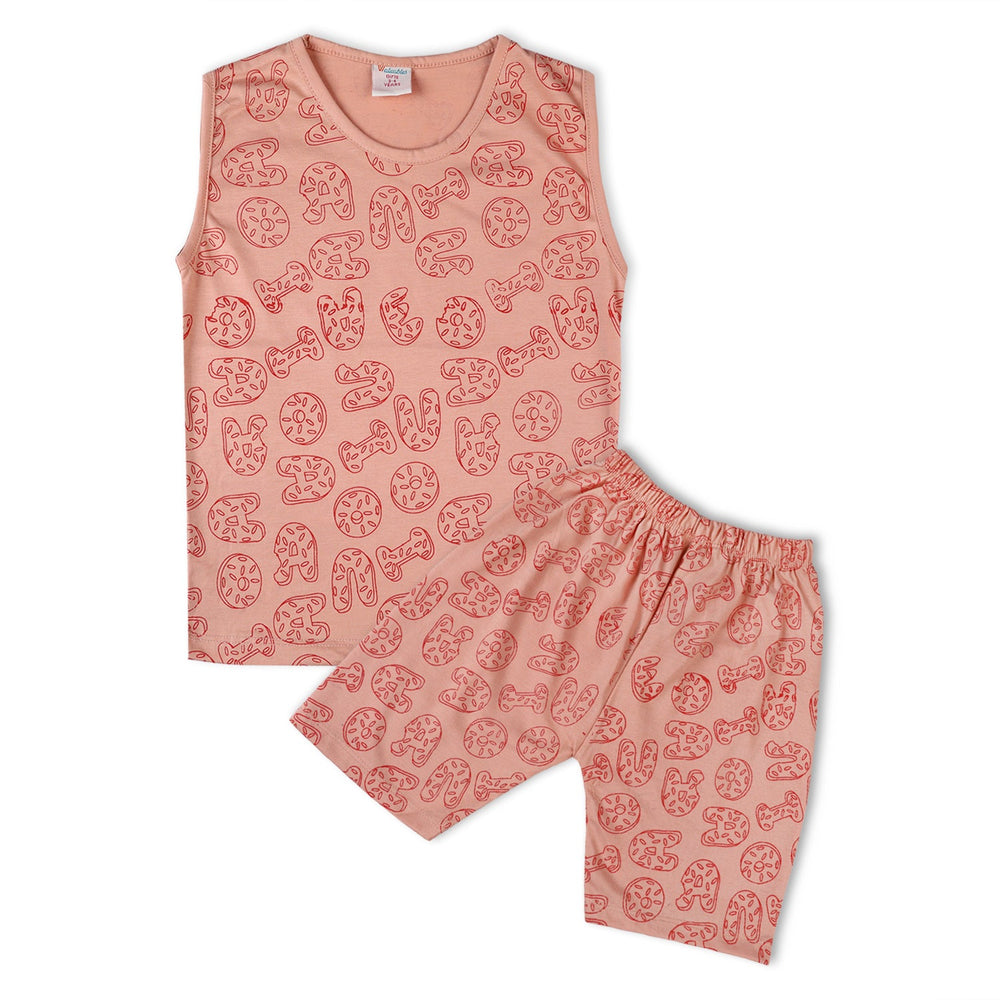 Valuable Girls Sando Suit - Peach, Girls Suits, Chase Value, Chase Value
