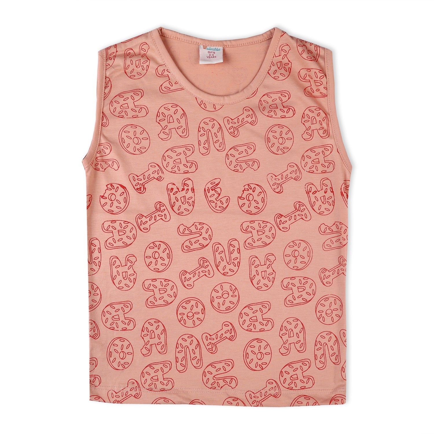 Valuable Girls Sando Suit - Peach, Girls Suits, Chase Value, Chase Value