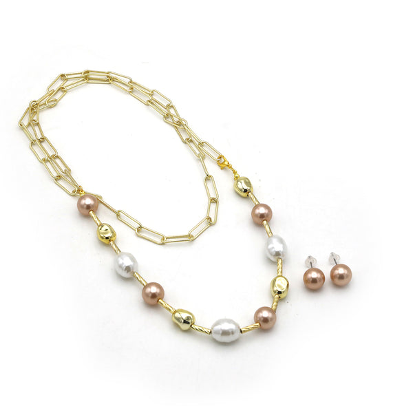 Women's Fancy Mala Set - Golden