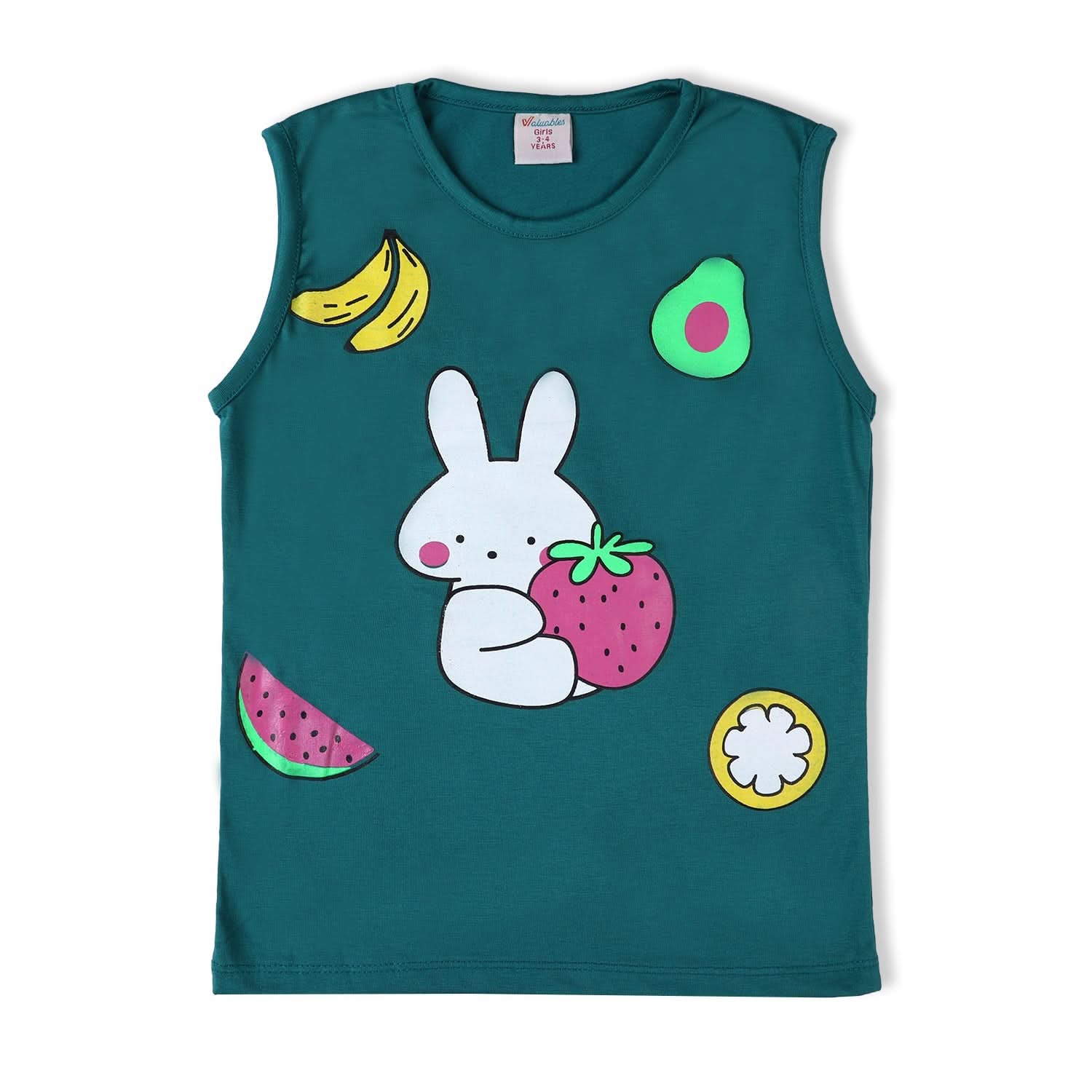 Valuable Girls Sando Suit - Green, Girls Suits, Chase Value, Chase Value