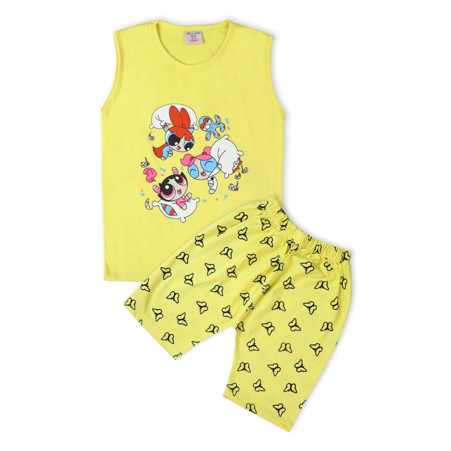 Valuable Girls Sando Suit - Yellow, Girls Suits, Chase Value, Chase Value
