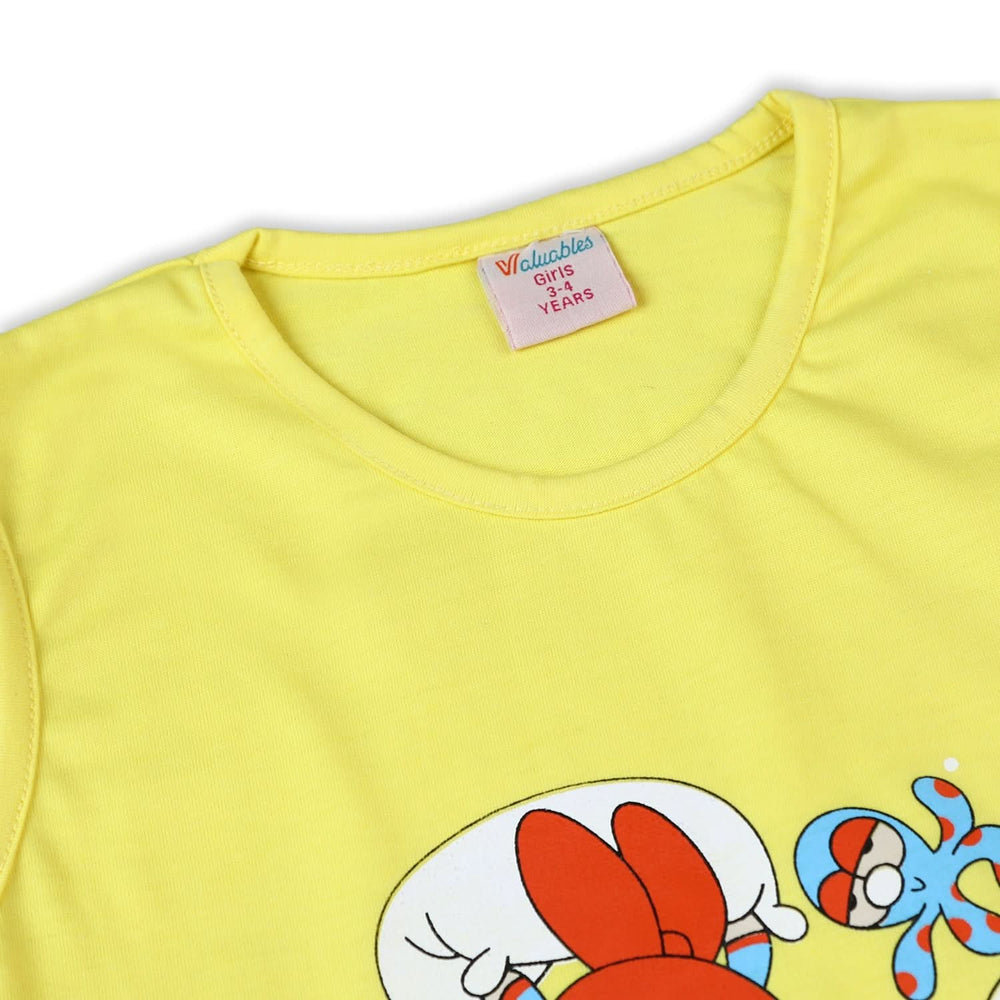 Valuable Girls Sando Suit - Yellow, Girls Suits, Chase Value, Chase Value