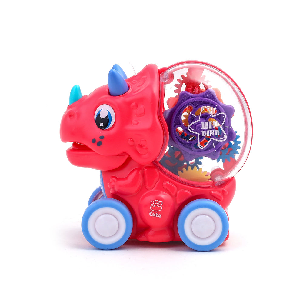 Friction Gear Dinosaur Car With Light, Non-Remote Control, Chase Value, Chase Value