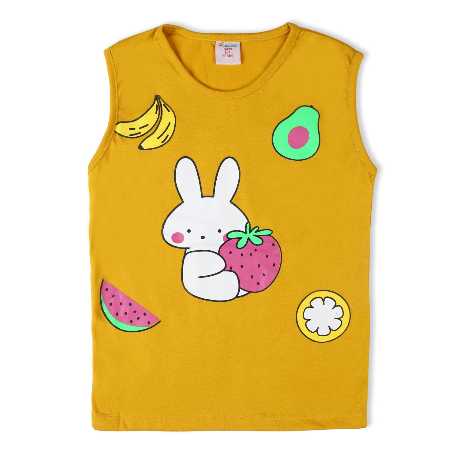 Valuable Girls Sando Suit - Mustard, Girls Suits, Chase Value, Chase Value