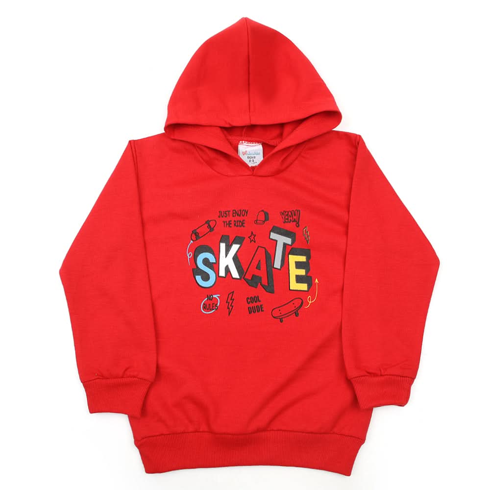 Boys Full Sleeves Hoodie - Red, Boys Hoodies & Sweat Shirts, Chase Value, Chase Value