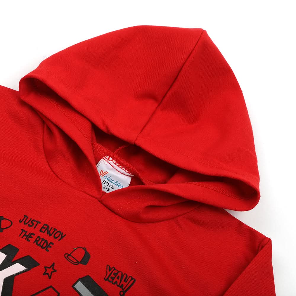 Boys Full Sleeves Hoodie - Red, Boys Hoodies & Sweat Shirts, Chase Value, Chase Value