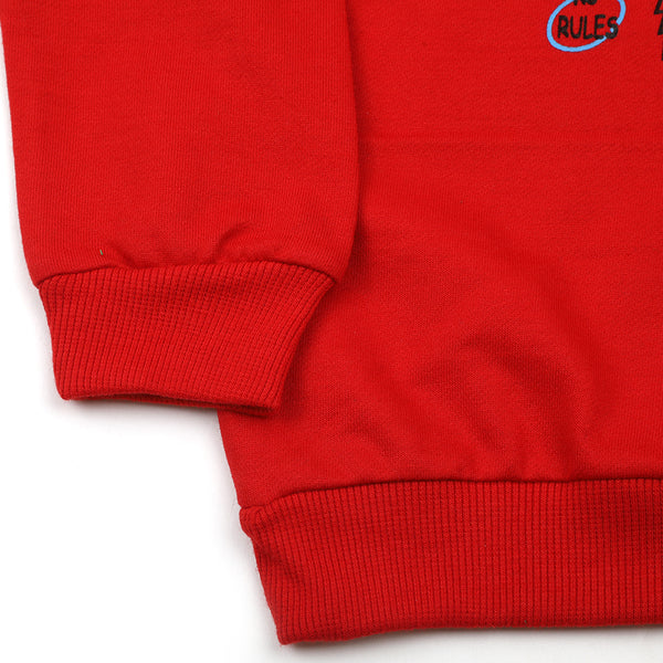 Boys Full Sleeves Hoodie T-Shirt - Red