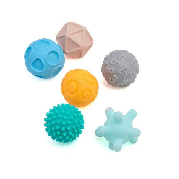 Pvc Chuchu Ball 6 Pcs - Multi Color